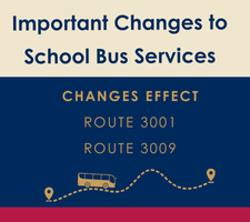 Important Changes to School Bus Services